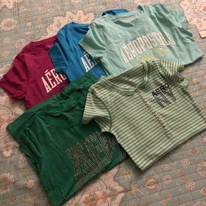 All these shirts.. the stripped shirt is size S